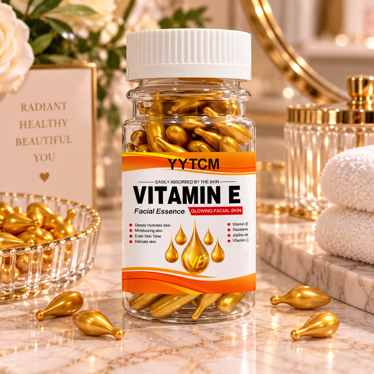 Vitamin E Deep Moisturizing Capsule Essence, Hydrates and Smooths Skin