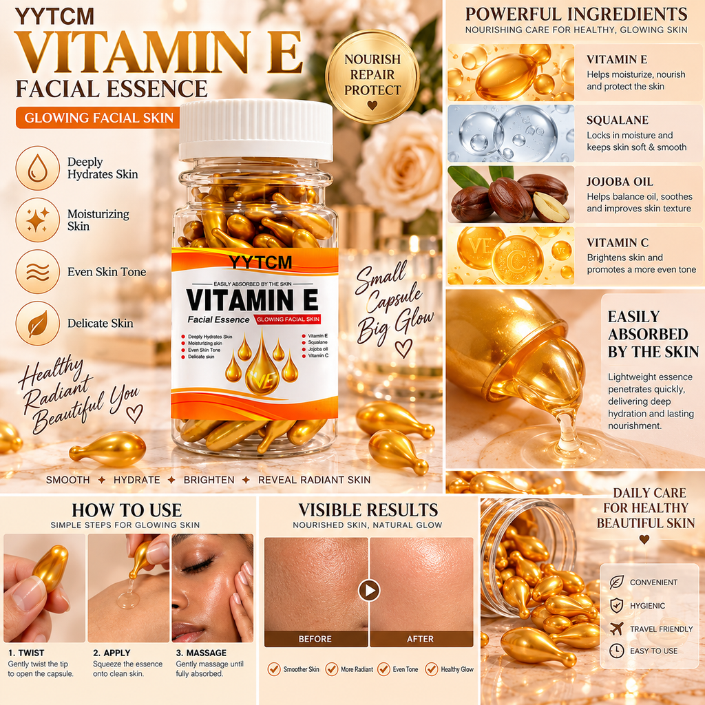 Vitamin E Deep Moisturizing Capsule Essence, Hydrates and Smooths Skin