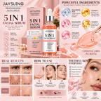 5-in-1 Fade Fine Lines Firming Face Serum Moisturizing Brightening Vitamin C