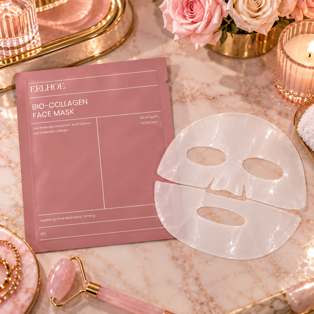 Bio Collagen Facial Mask Shrink Pores Deep Hydrating Overnight Mask