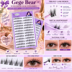 Gege Bear Sunflower False Eyelashes: Fairy Big Eyes, Trilogy False Eyelashes