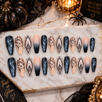 24pc Halloween Press On Nails, Ghost Pumpkin Spooky 45 Styles