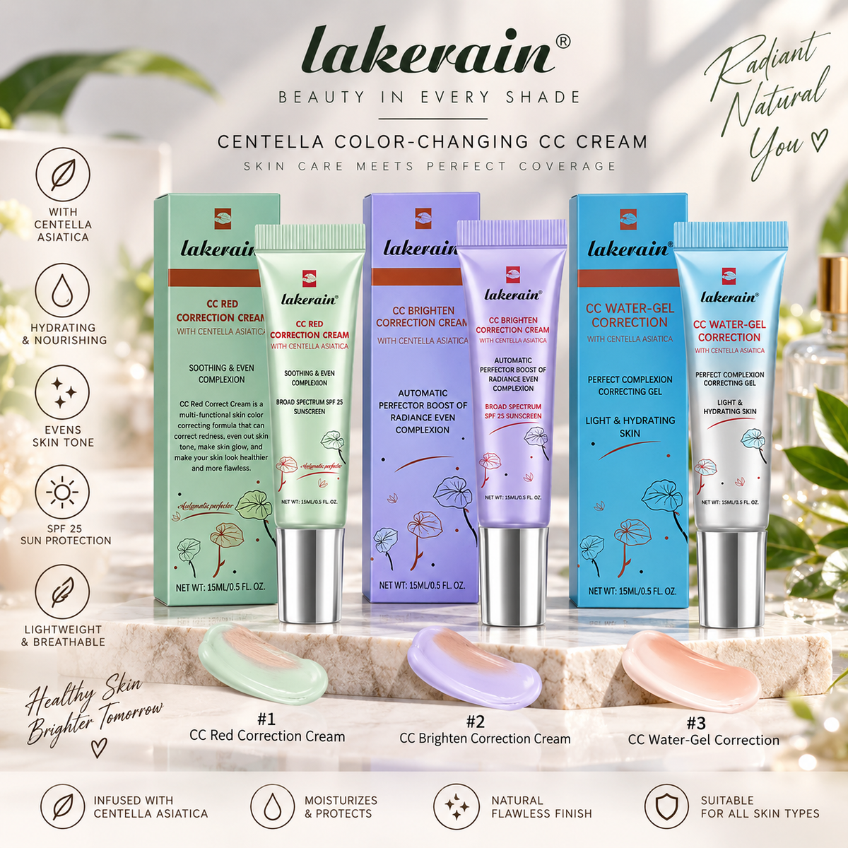 Centella Color-Changing CC Cream – Hydrating High-Coverage Foundation