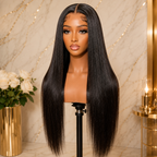 30" Glueless HD Lace Front Human Hair Wig 180% Density